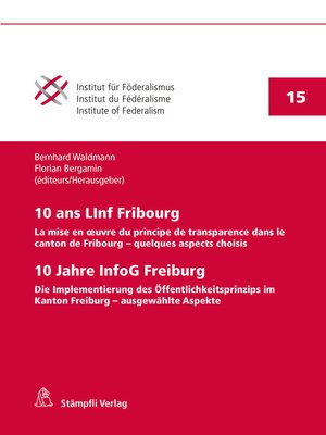cover image of 10 ans LInf Fribourg / 10 Jahre InfoG Freiburg